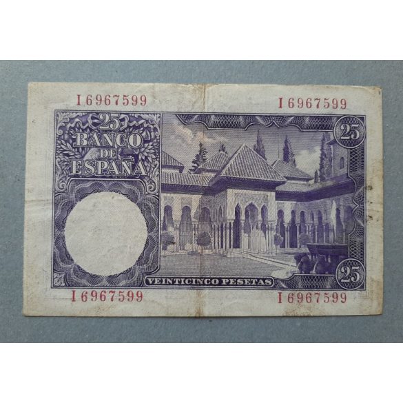 Spain 25 Pesetas 1954 F+
