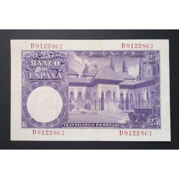 Spain 25 Pesetas 1954 XF+