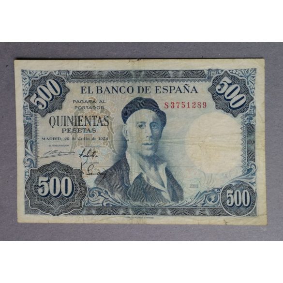 Spanyolország 500 Pesetas 1954 F