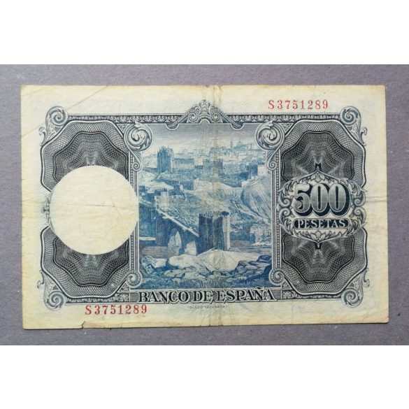 Spain 500 Pesetas 1954 F