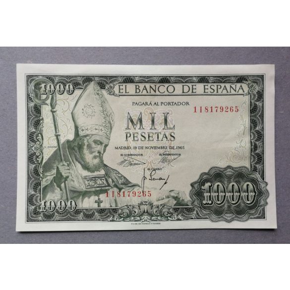 Spanyolország 1000 Pesetas 1965 XF+