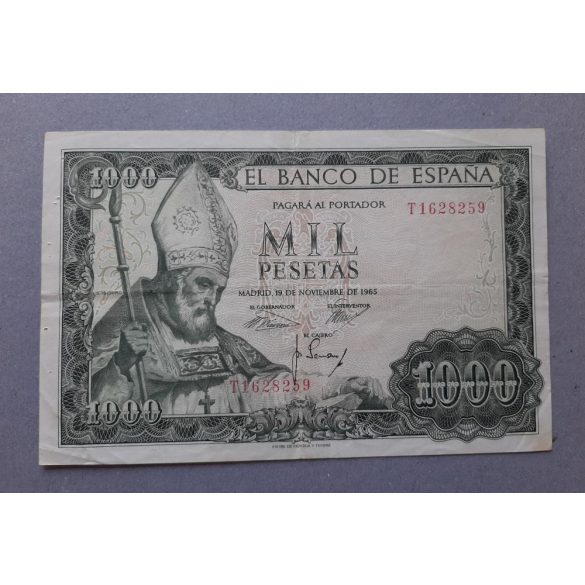 Spain 1000 Pesetas 1965 VF