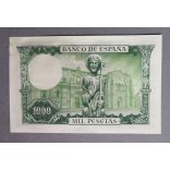 Spain 1000 Pesetas 1965 XF+