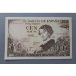 Spain 100 Pesetas 1965 XF+
