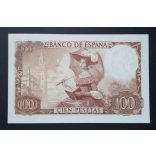 Spain 100 Pesetas 1965 Unc