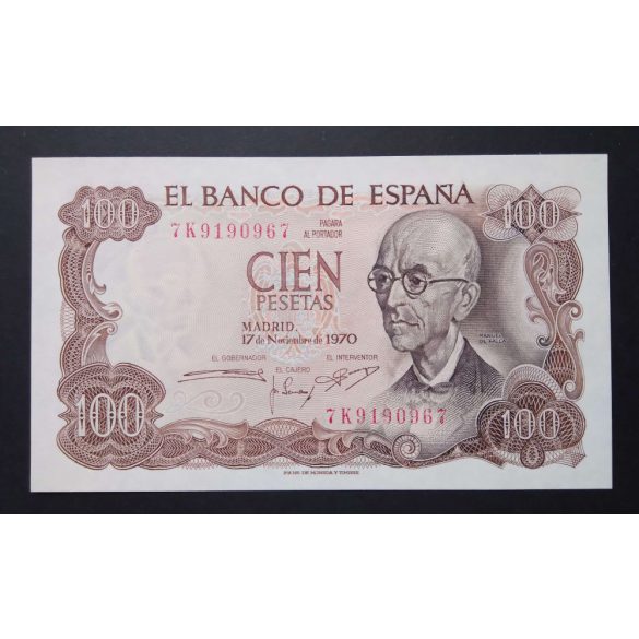 Spain 100 Pesetas 1970 Unc