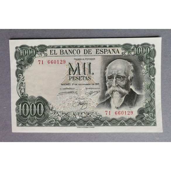 Spanyolország 1000 Pesetas 1971 VF