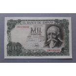 Spain 1000 Pesetas 1971 XF+