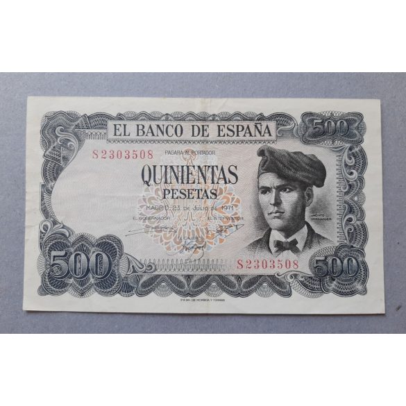 Spain 500 Pesetas 1971 XF