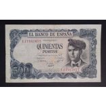 Spain 500 Pesetas 1971 F