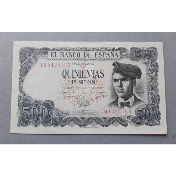 Spain 500 Pesetas 1971 XF