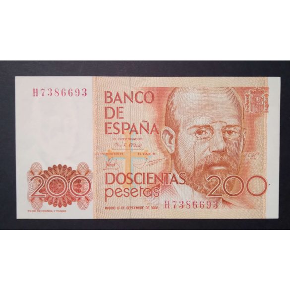 Spain 200 Pesetas 1980 Unc-