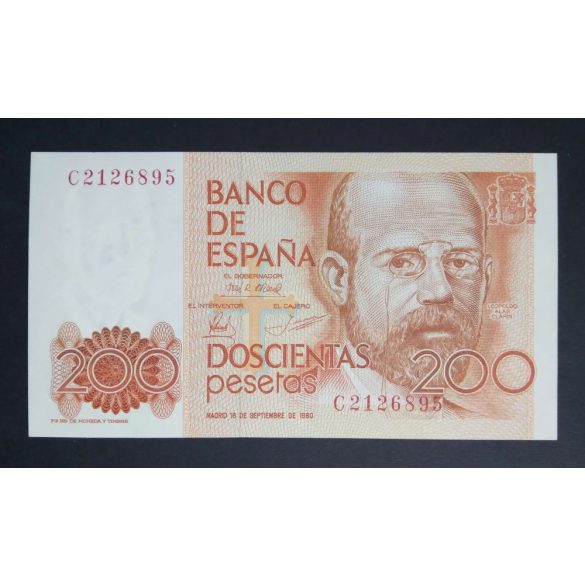 Spain 200 Pesetas 1980 Unc