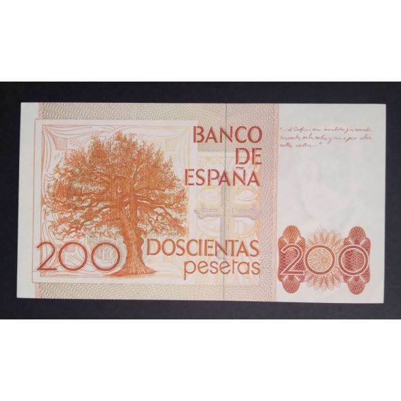 Spain 200 Pesetas 1980 Unc-