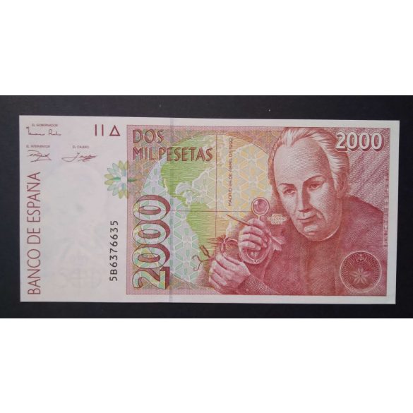 Spanyolország 2000 Pesetas 1992 Unc-