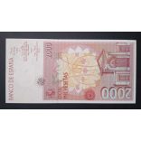 Spain 2000 Pesetas 1992 Unc-