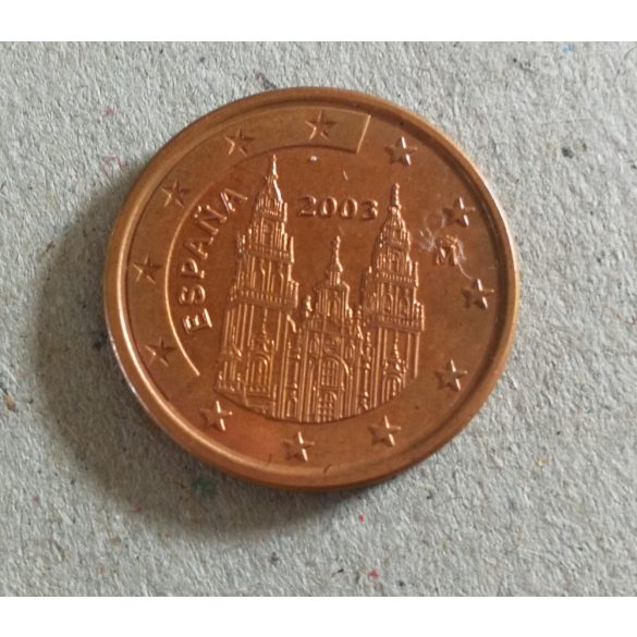 Spanyolország 5 Euro Cent 2003 XF