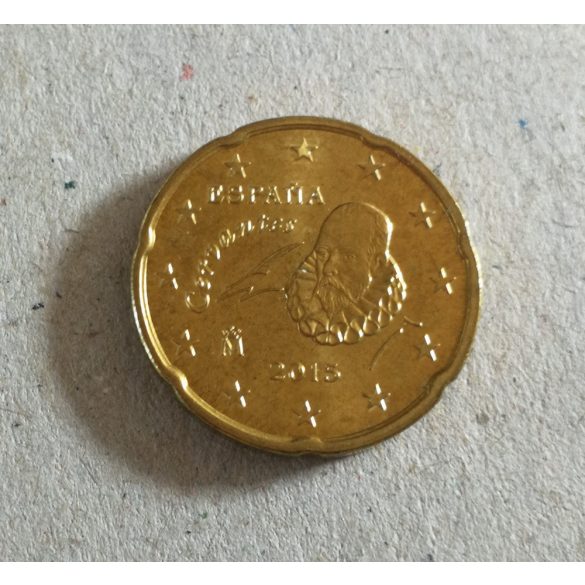 Spanyolország 20 Euro Cent 2015 aUNC+