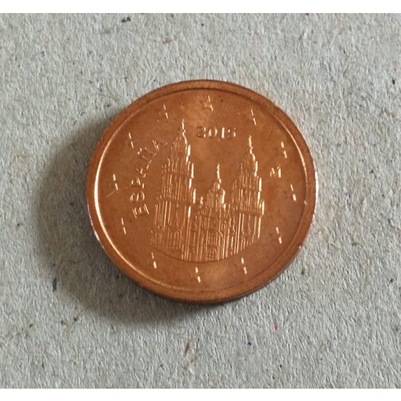 Spanyolország 2 Euro Cent 2015 aUNC