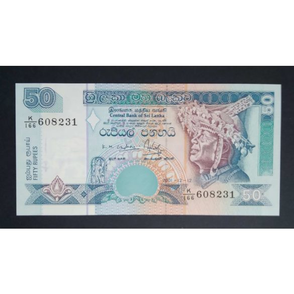 Sri Lanka 50 Rupees 2001 UNC