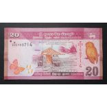 Sri Lanka 20 Rupees 2020 UNC