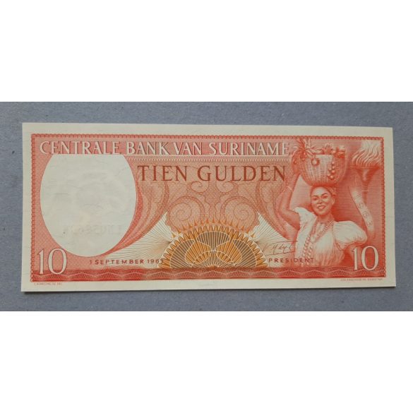 Suriname 10 Gulden 1963 UNC