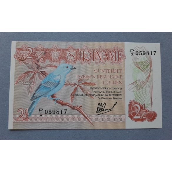 Suriname 2 1/2 Gulden 1978 UNC