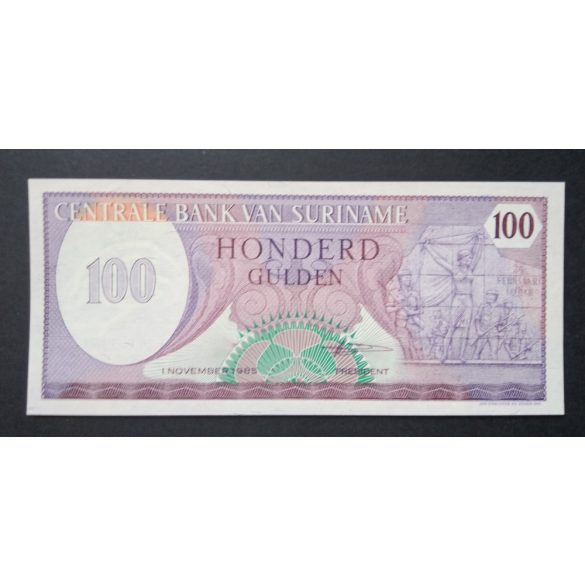 Suriname 100 Gulden 1985 Unc 