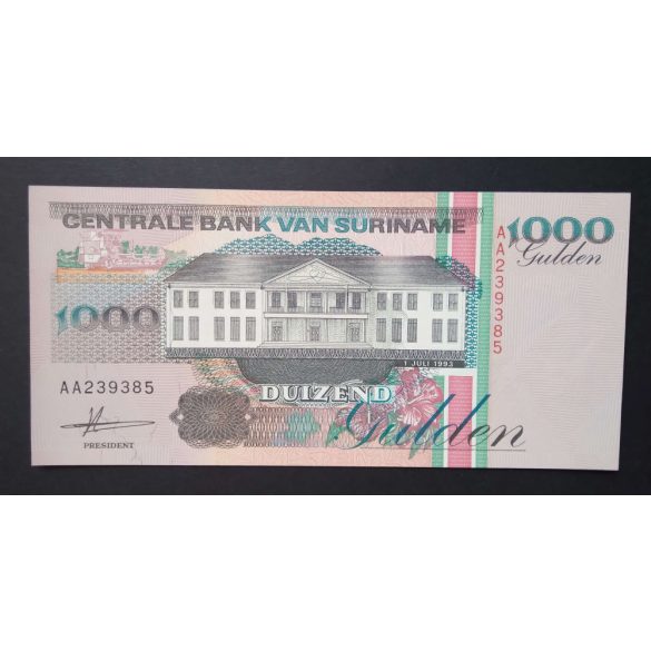 Suriname 1000 Gulden 1993 Unc