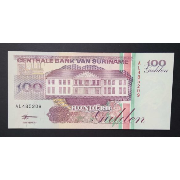 Suriname 100 Gulden 1998 Unc