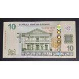 Suriname 10 Dollar 2010 Unc
