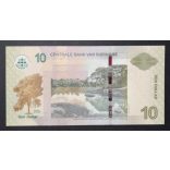 Suriname 10 Dollar 2010 Unc