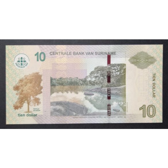 Suriname 10 Dollar 2010 Unc