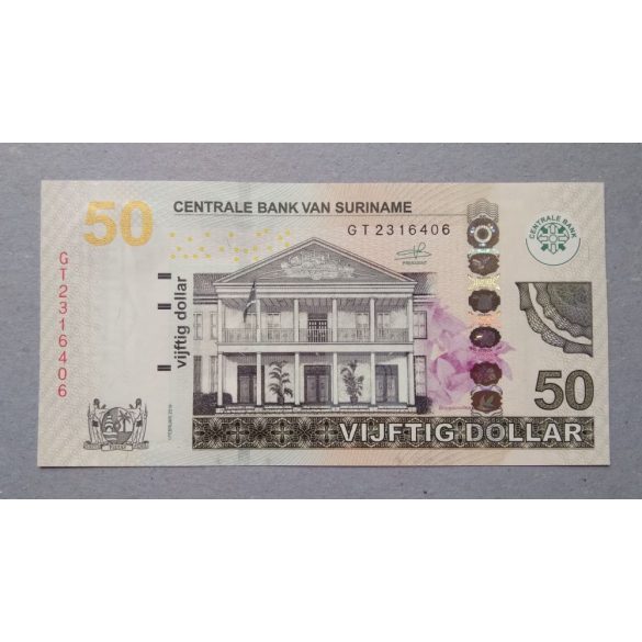 Suriname 50 Dollar 2016 Unc