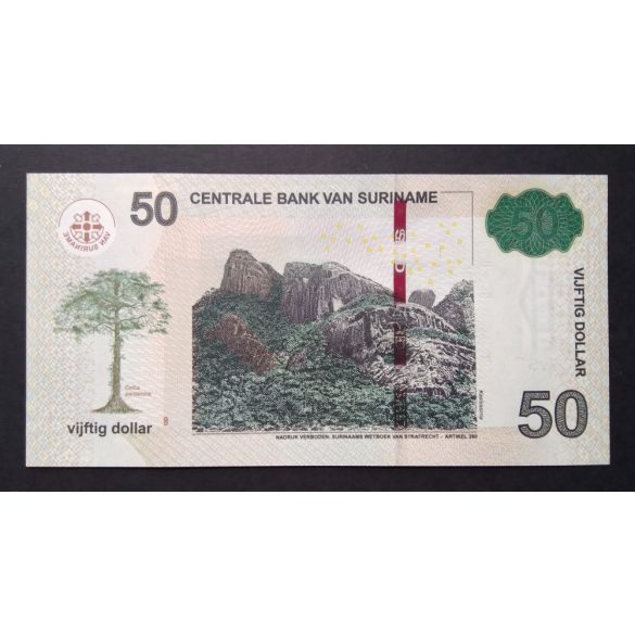 Suriname 50 Dollar 2020 Unc 