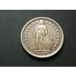 Switzerland 2 Francs 1907 9.8 g silver