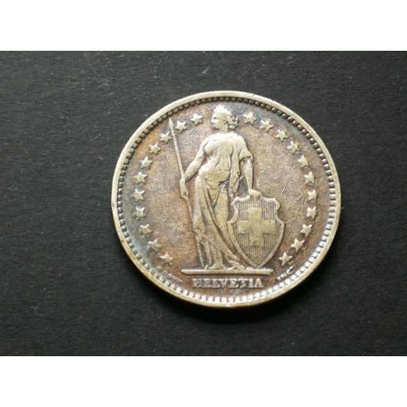 Switzerland 2 Francs 1907 9.8 g silver
