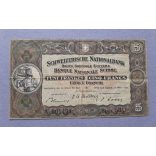 Switzerland 5 Francs 1952 F+