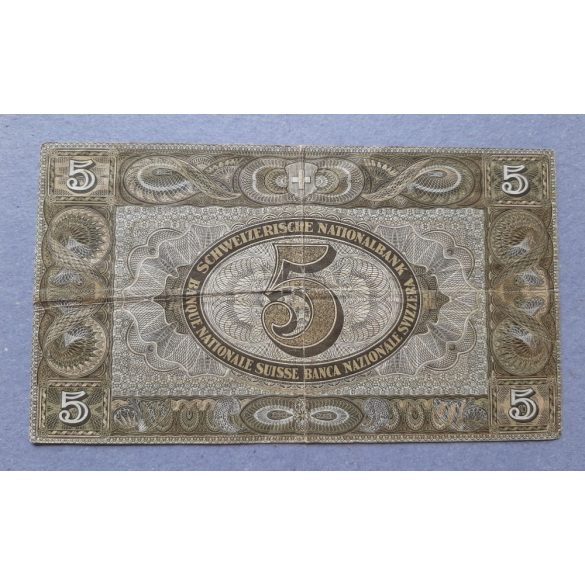 Switzerland 5 Francs 1952 F+