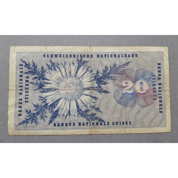 Switzerland 20 Francs 1956 F