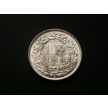 Switzerland 1 Franc 1966 5 g silver