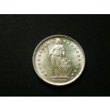 Switzerland 1 Franc 1966 5 g silver