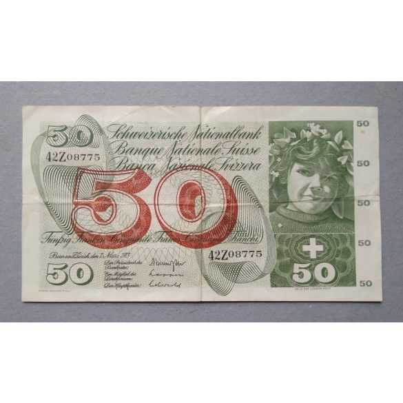 Switzerland 50 Francs 1973 VF