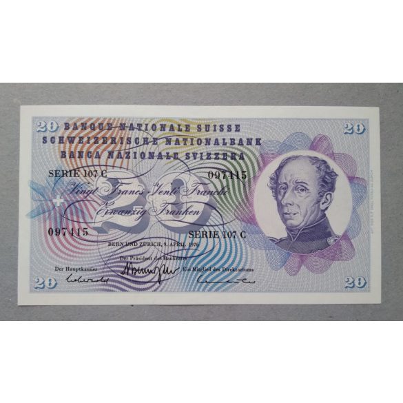 Svájc 20 Francs 1976 Unc-