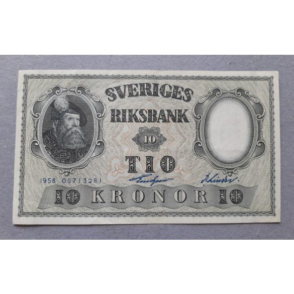 Sweden 10 Kronor 1958 F