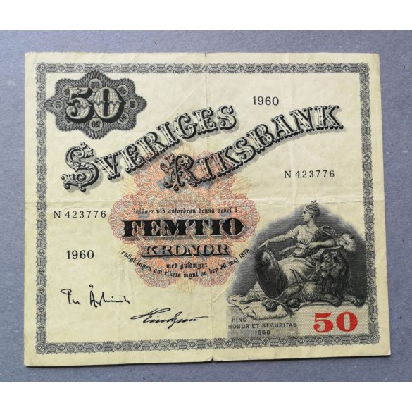 Svédország 50 Kronor 1960 F