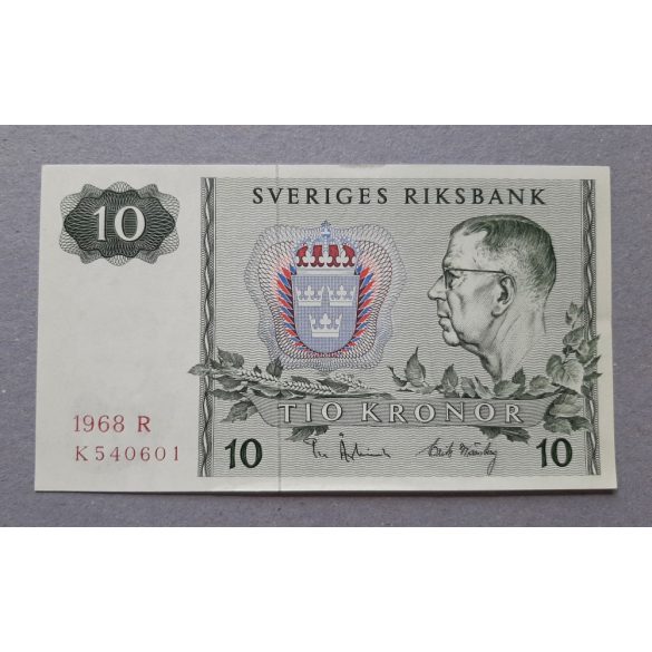 Svédország 10 Kronor 1968 aUNC+