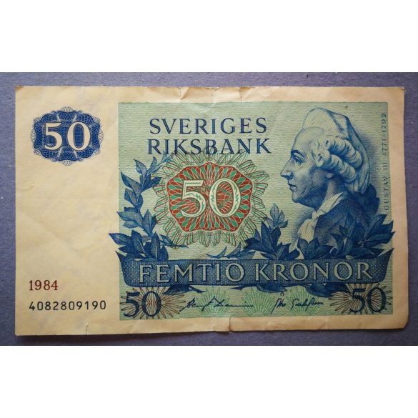 Svédország 50 Kronor 1984 F-