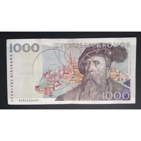 Sweden 1000 Kronor 1989 VF-