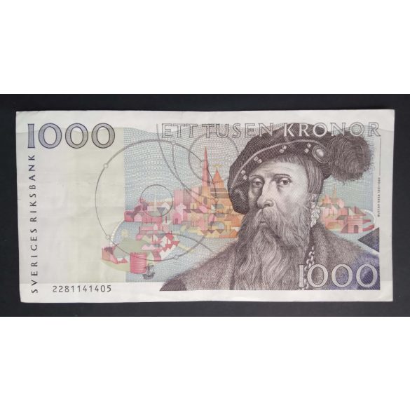 Sweden 1000 Kronor 1989 VF